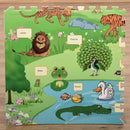 Tappeto Puzzle in EVA 24 Pezzi 61x61 cm Multicolore