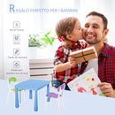 Set Tavolino con 2 Sedie per Bambini in Polipropilene Multicolor