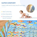 Tappeto Puzzle in EVA 24 Pezzi 61x61 cm Multicolore