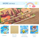 Tappeto Puzzle in EVA 24 Pezzi 61x61 cm Multicolore