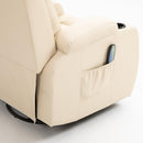 Poltrona Relax Massaggiante in Similpelle in Similpelle Beige