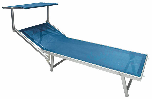 online Soriani Chaise longue de jardin en aluminium Riccione Bleu