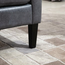 Divano 2 Posti 122x72x74 cm in Tessuto Grigio