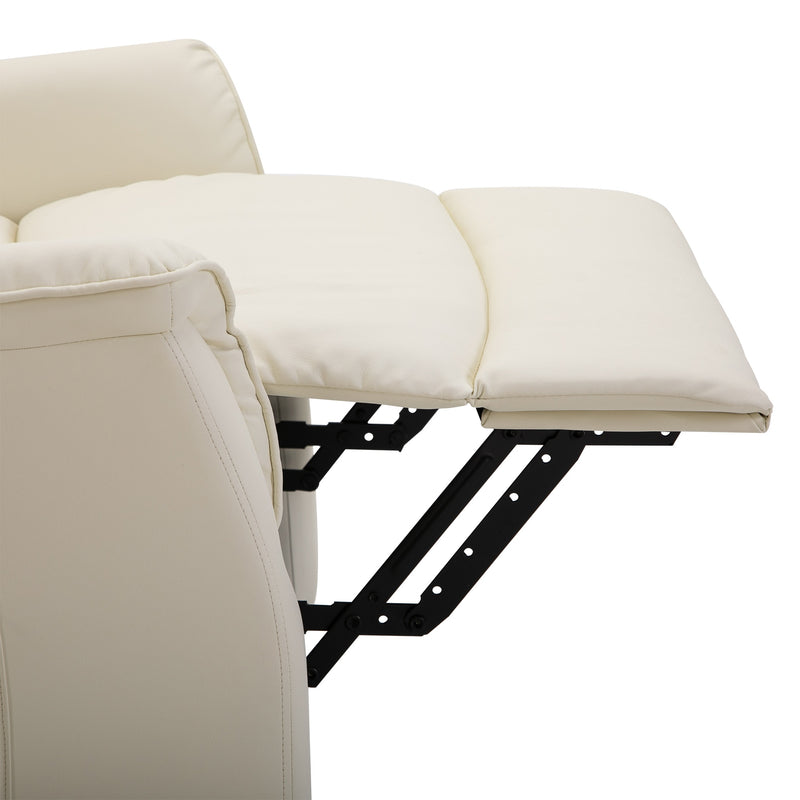 Poltrona Alzapersona Elettrica 1 Motore in Similpelle Crema