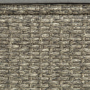 Set Salotto da Giardino 2 Divani 1 Tavolo in Rattan Grigio-Nero