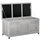 Banc de rangement de jardin 127x56x60 cm en bois de sapin gris