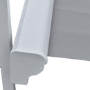 Tenda da Sole Avvolgibile a Parete 2,5x2m in Alluminio e Poliestere Grigia