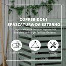Copri Bidoni Spazzatura da Giardino 131x85x125 cm con Coperchio in Legno di Abete Verde Chiaro