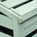 Copri Bidoni Spazzatura da Giardino 131x85x125 cm con Coperchio in Legno di Abete Verde Chiaro