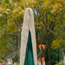 Telo Copertura per Ombrellone da Giradino Ø57x160 cm in Tessuto Oxford Cachi