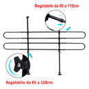 Griglia Divisoria Regolabile per Trasporto Cani per Auto Nero