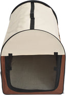 Trasportino per Cani e Gatti Pieghevole 70x51x59 cm in Tessuto Oxford Marrone