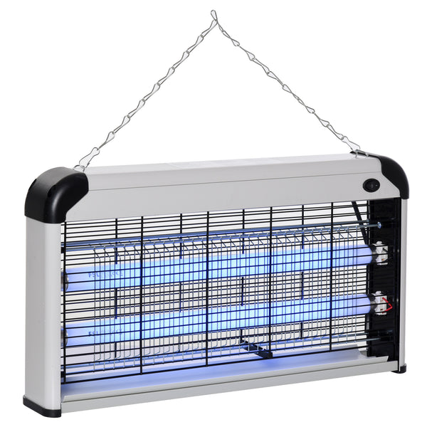 Moustiquaire Electrique 2 Lampes LED Gris 15W prezzo