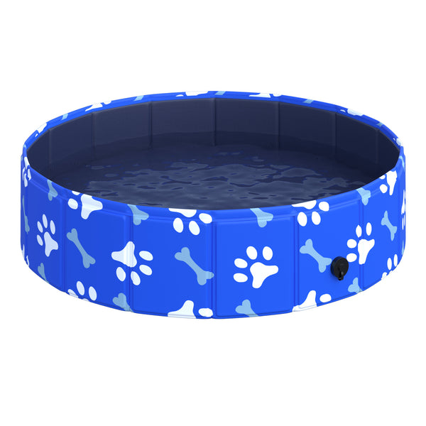 Piscine Rigide pour Petits Chiens 25 Kg Ø80x20 cm en PVC et Aggloméré Bleu acquista