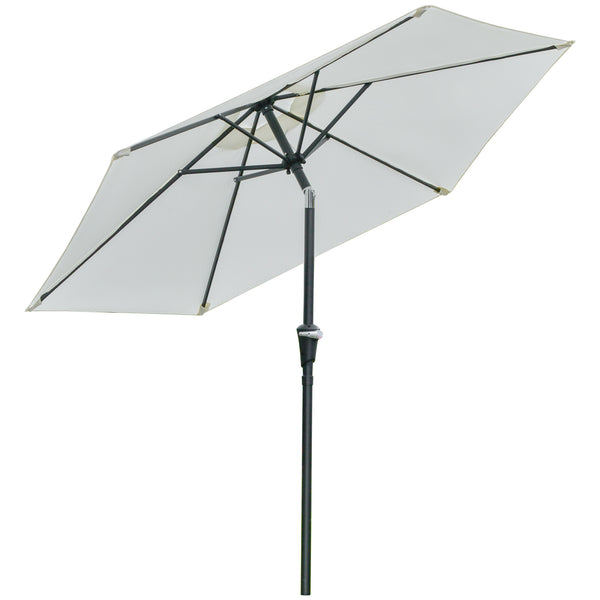 acquista Parasol de Jardin Ø2,27m en Métal et Polyester Blanc Crème