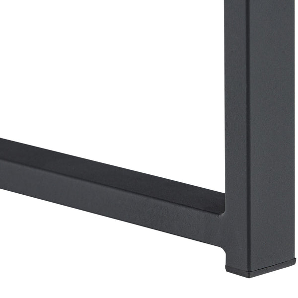 Ensemble Salon de Jardin Canapé 2 Fauteuils et Table Basse en Aluminium Gris et Noir online