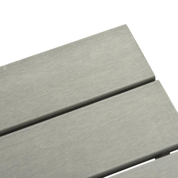 online Ensemble Salon de Jardin Canapé 2 Poufs et Table Basse en Rotin Gris