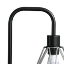 Lampada da Terra con Paralume E27 Ø25x152 cm in Metallo e Marmo Nera