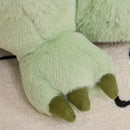 Poltroncina per Bambini 60x55x59 cm in Peluche Dinosauro Verde