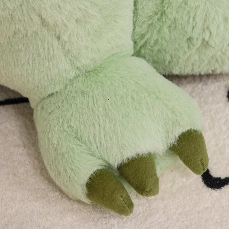 Poltroncina per Bambini 60x55x59 cm in Peluche Dinosauro Verde