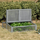 Mini Serra da Giardino 90x92x28 cm in Legno e Policarbonato Trasparente