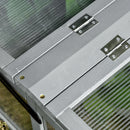 Mini Serra da Giardino 90x92x28 cm in Legno e Policarbonato Trasparente