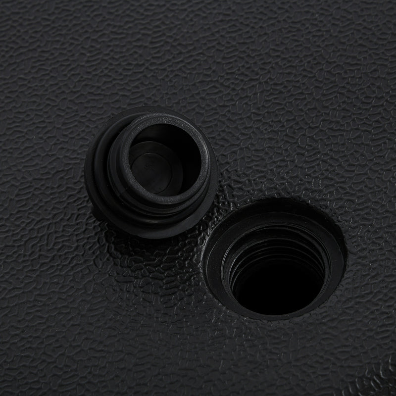 Base per Ombrellone da Giardino 96x96x9 cm in HDPE Nero