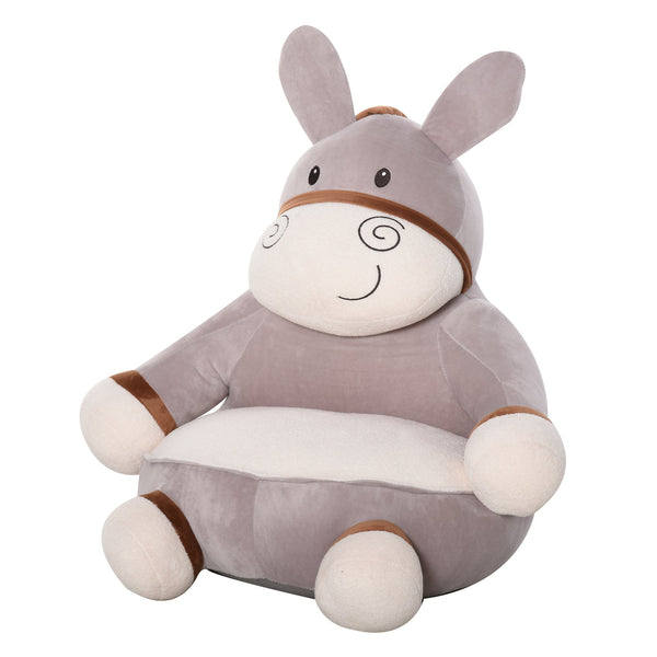 acquista Fauteuil pour enfant 60x55x60 cm en peluche d'âne gris