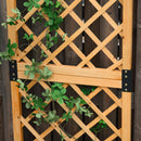 Fioriera da Giardino con Griglia 60x40x160 cm in Legno