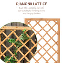 Fioriera da Giardino con Griglia 60x40x160 cm in Legno