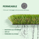 Erba Sintetica per Giardino 40 mm 4x1m Verde