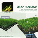 Erba Sintetica per Giardino 40 mm 4x1m Verde