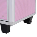 Trolley per Estetista Make Up Trucchi 36x23x58-103 cm in Alluminio Rosa