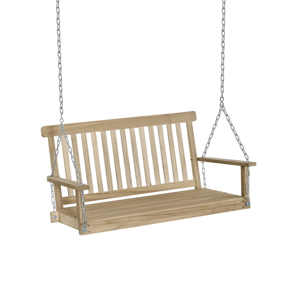Rocking chair suspendu 2 places 119x65x61 cm en bois prezzo