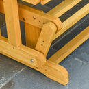 Panchina 2 Posti a Dondolo da Giardino 124x76x95 cm in  Legno