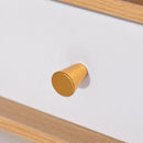 Consolle Trucco 90x40x125 cm con Specchio e Sgabello Bianco