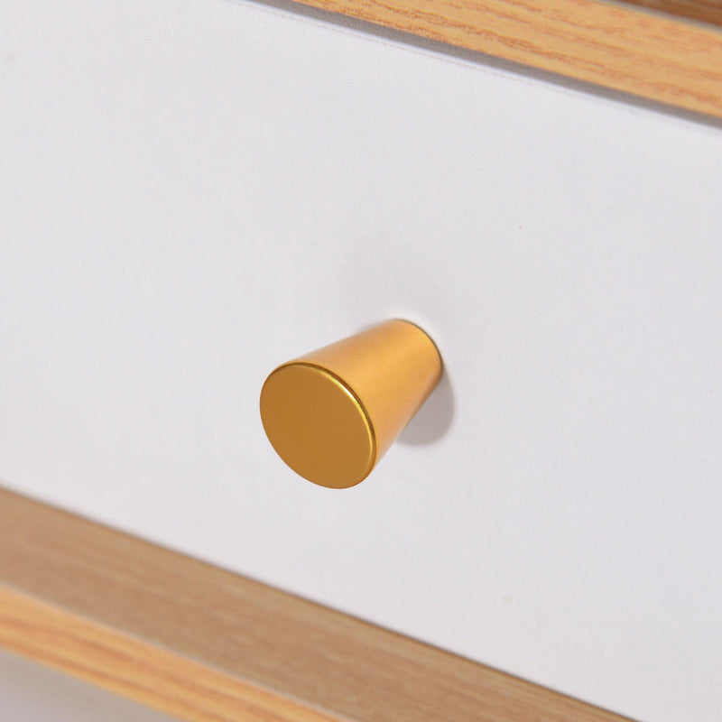 Consolle Trucco 90x40x125 cm con Specchio e Sgabello Bianco