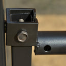 Pergola da Giardino 295x245x250 cm in Metallo e Poliestere Cachi