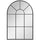 Miroir mural en forme d'arche 91x60 cm en métal noir et verre