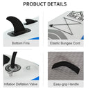 SUP Tavola Stand Up Paddle Gonfiabile 305x80x15 cm per Adulti e Teenager Blu e Bianco