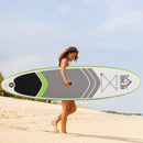 SUP Tavola Stand Up Paddle Gonfiabile 305x80x15 cm per Adulti e Teenager Verde e Bianco