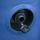 Piscina Idromassaggio Riscaldante da Esterno 4 Posti 100 Getti 185x185x65 cm Bianco e Blu