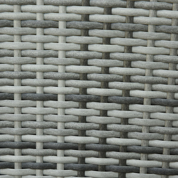 Chaise de jardin pliante 59x68x107 cm en aluminium et rotin gris prezzo