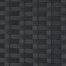 Panchina 2 Posti da Giardino 122x60x87 cm in Rattan Nera