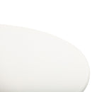 Set Tavolino e 2 Sedie Pieghevoli da Giardino in Acciaio Bianco