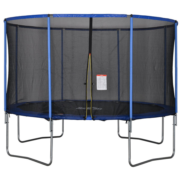 Trampoline Trampoline Ø366x269 cm avec Filet et Bord Rembourré Bleu et Noir sconto