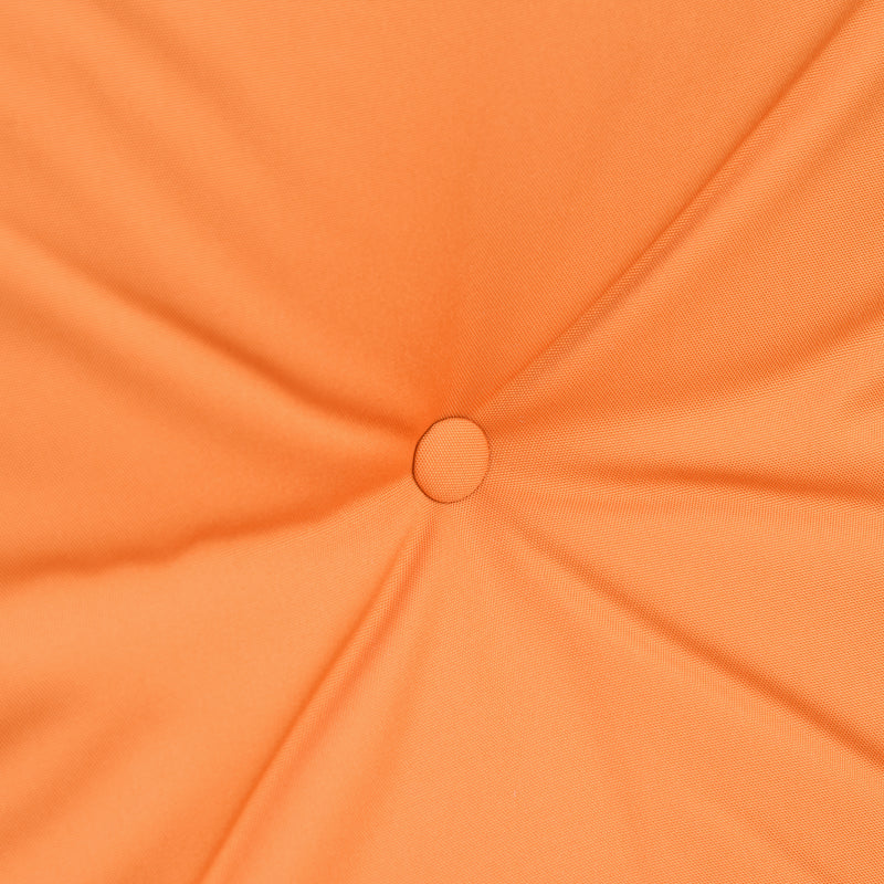 Set da Giardino Divano 2 Poltrone  e Tavolino in Rattan con Cuscini Arancione