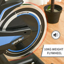 Cyclette Spin Bike Volano 10 Kg con Schermo LCD Nero e Blu