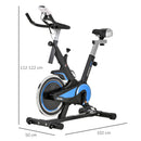Cyclette Spin Bike Volano 10 Kg con Schermo LCD Nero e Blu