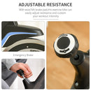 Cyclette Spin Bike Volano 10 Kg con Schermo LCD Nero e Blu